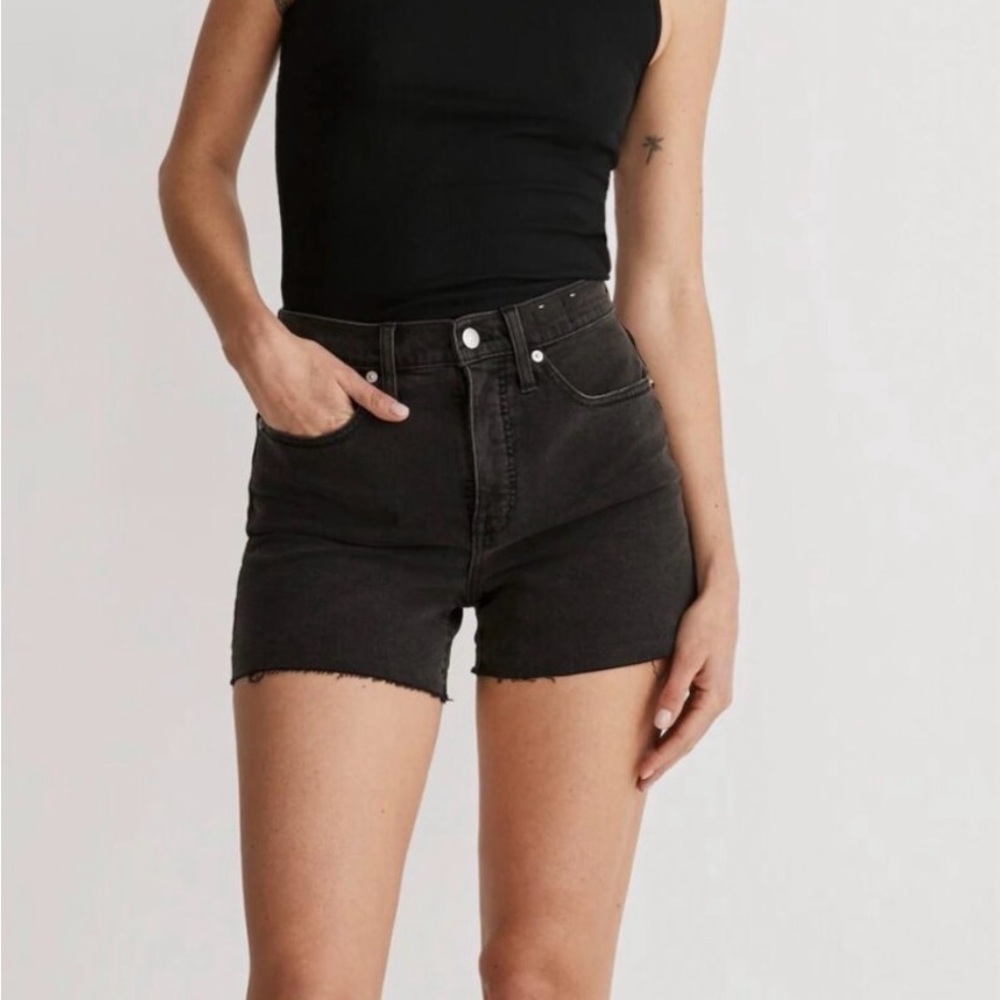 Madewell Black Denim High Waisted Women's Shorts